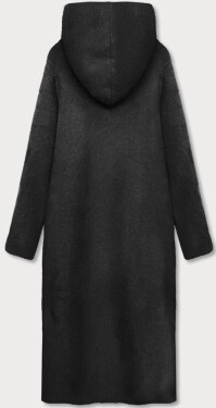 Dlouhý černý přehoz přes oblečení kapucí (B6010-1)