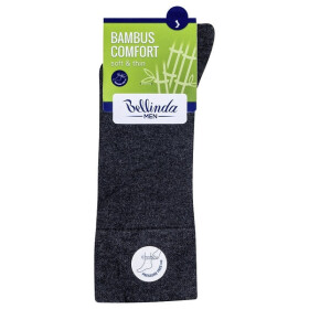 Bambusové klasické pánské ponožky BAMBUS COMFORT SOCKS - BELLINDA - šedá 43 - 46