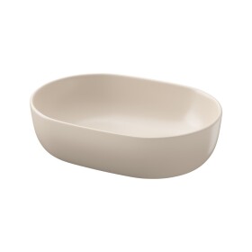 CERSANIT - UMYVADLO NA DESKU MODUO 50 OVÁL, BEIGE MATT, KARTON K116-132