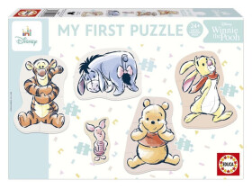 Baby puzzle Medvídek Pú 5v1 (2-5 dílků)