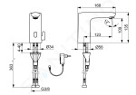 HANSA - Electra Termostatická elektronická umyvadlová baterie, bateriové napájení, Bluetooth, matná černá 9210221933