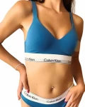Dámská podprsenka Calvin Klein LV00QF8500 POSEIDON BLUE