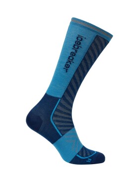 ICEBREAKER Mens Mer Run+ Ultralight Crew, Atlantis/Arctic velikost: 39-41,5 (S)
