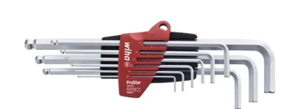 Wiha 07185 Sada zástrčných klíčů v držáku ProStar / 9 klíčů / ISO 2936L (07185)