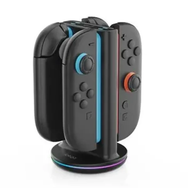 IPega SW2051 Nabíjecí Stanice s RGB pro JoyCon Ovladače Nintendo Switch 2 černá (57983126882)