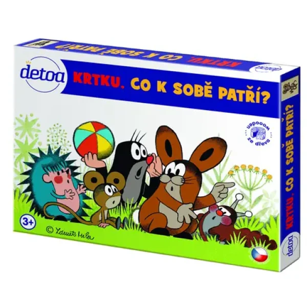 DETOA Didaktická hra Krtek co k sobě patří