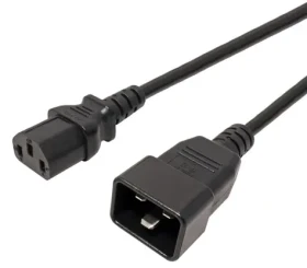PremiumCord Kabel síťový propojovací 230V 10A 5m / konektory IEC 320 C13 - IEC 320 C20 (8592220019419)