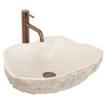 REA - Umyvadlo na desku Isla Warm Beige REA-U7882