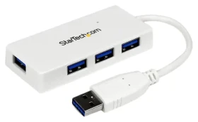 StarTech USB hub 4 porty bílá / 4x USB-A / 5 Gb/s (ST4300MINU3W)