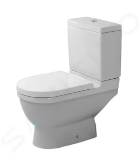 DURAVIT - Starck 3 WC kombi mísa, spodní odpad, s HygieneGlaze, alpská bílá 0126012000
