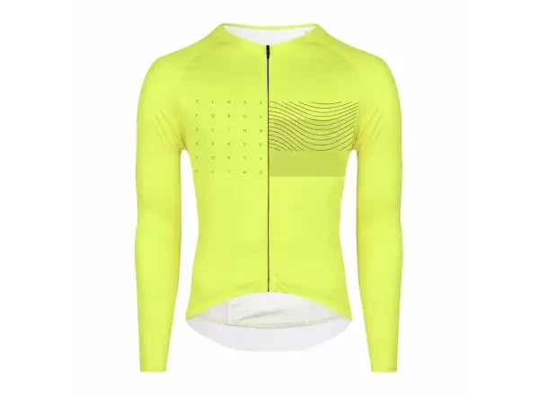 Force Sway cyklistický dres dlouhý rukáv fluo vel. L