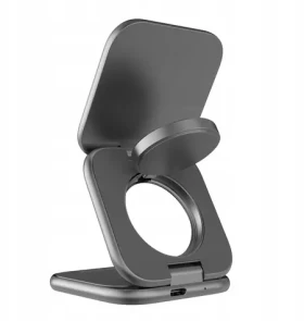 Mobile Origin 3in1 Qi2 25W UltraSlim 1.5m šedá / Univerzální kabel pro Apple Watch Airpods USB-C (MO-USF-PW36-GRY)