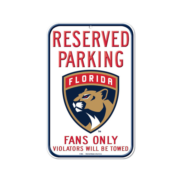 Wincraft Cedule Florida Panthers Reserved Parking Sign