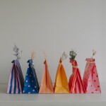 Eulenschnitt Papírový sáček Dots and Stripes 27 × 21 cm – set 6 ks, multi barva, papír