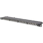 DIGITUS 19 Patch panel / nestíněný / 16 portů / neosazený / 1U / černá barva / RAL 9005 (4016032157441)