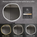 CERANO - Koupelnové LED zrcadlo Lumeo - Ø 70 CER-666007