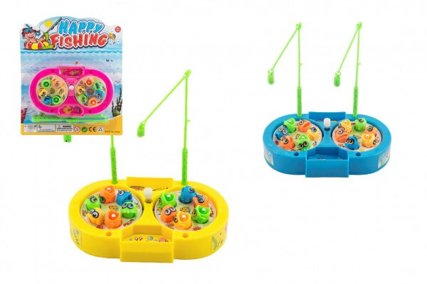 Hra ryby/rybář magnetická plast + 2 pruty na natažení