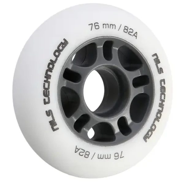 NILS Extreme PU 76x24 82A Matná kolečka bílá 4 ks (5907695543438)