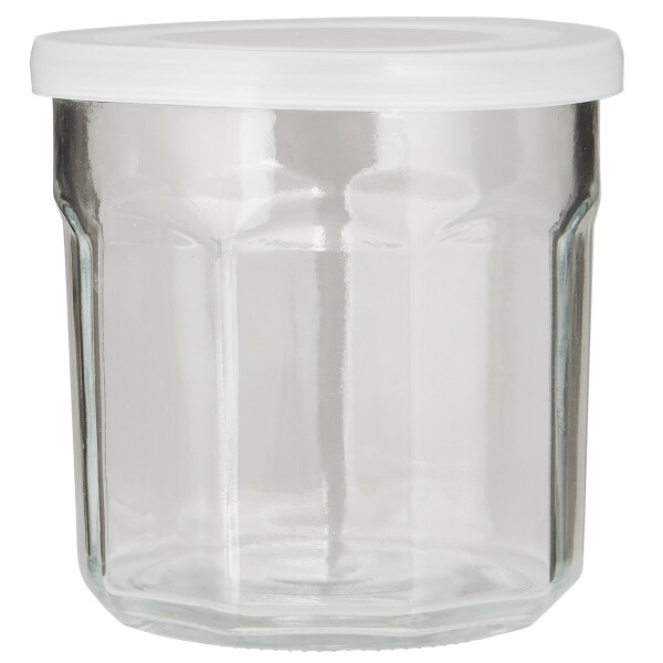 Ib Laursen Skleněná dóza s víčkem Transparent 400 ml, čirá barva, sklo, plast