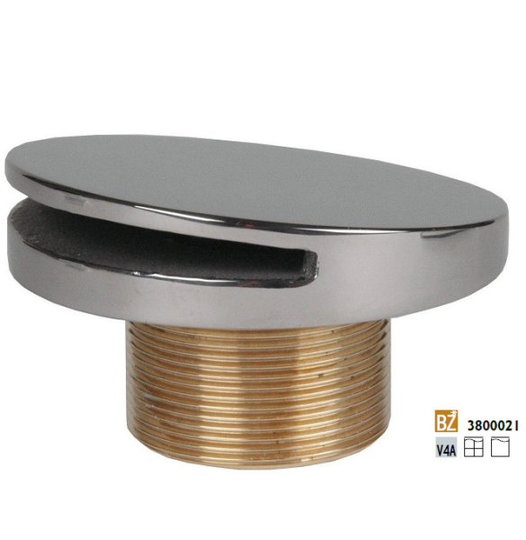 Hugo Lahme vtoková tryska plochá, bronz, vnější závit 2”, délka 40 mm, pro keramické a prefabrikované bazény