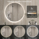 CERANO - Koupelnové LED zrcadlo Verido - Ø 100 CER-537373