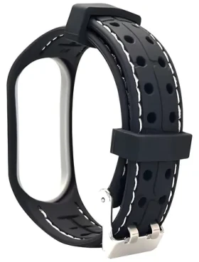 Beline Smart řemínek pro Xiaomi Mi Band 7 černo-bílý / Řemínek / silikon