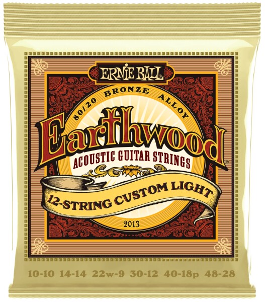 Ernie Ball 2013 Earthwood Custom Light 12-String 80/20 Bronze