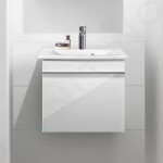 VILLEROY & BOCH - Venticello Umývátko 500x420 mm, s přepadem, 1 otvor pro baterii, CeramicPlus, alpská bílá 412450R1