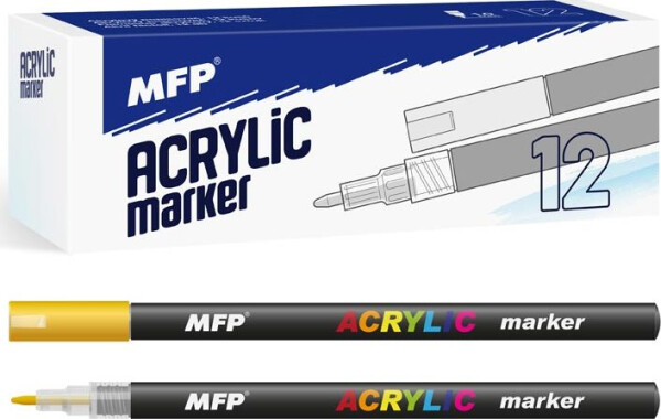 Akrylový popisovač 1 mm - zlatý