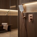 REA - Sprchová hlavice JS-031 BRUSH COPPER REA-08040