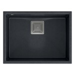 Quadron - Granitový dřez DAVID 50 Black Metallic Měď HQD5542U8-C1