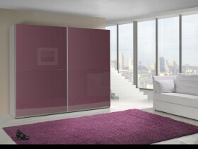 FRONTI Šatní skříň LUX 7 fialový lesk 6773