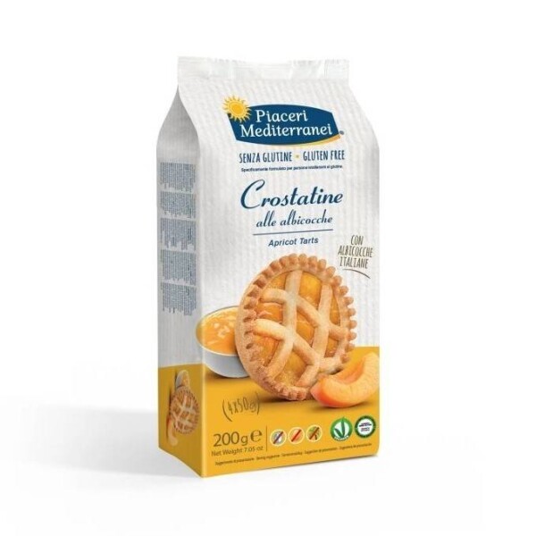 Dortisimo Bezlepkové koláčky Crostatine meruňkové Piaceri Mediterranei (200 g)