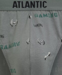Kalhotky Atlantic 3MP-206/25 A'3 S-2XL černá-černá-khaki XL