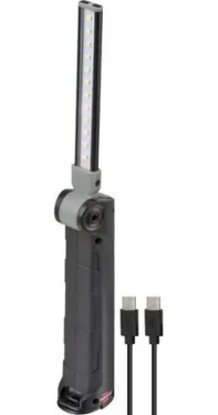 Brennenstuhl SANSA 401 A černá/šedá / LED pracovní svítilna / 400 lm / nabíjecí / USB-C / IP20 (1177370010)