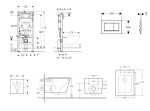 GEBERIT - Duofix Set předstěnové instalace, klozetu Arkas I a sedátka softclose, tlačítko Sigma20, matná černá/černá SANI11CA5180