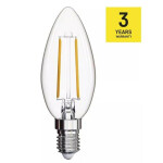 LED žárovka Emos ZF32001, E14, 8W, svíčka, teplá bílá