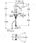 GROHE - Blue Pure Dřezová baterie Minta s filtrační funkcí, chrom 30600000