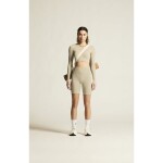 Craft Triko s dlouhým rukávem Collective Rib Cropped T-Shirt Women 1916014-608000 - Běžecký top CRAFT Collective Rib Cropped LS - hnědá Velikost textilu: M-L