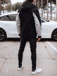 Pánská přechodná bunda TX4916 černo-šedá - FashionStreet 3XL