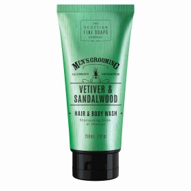 SCOTTISH FINE SOAPS Pánský mycí gel Vetiver a santalové dřevo 200 ml, zelená barva, plast
