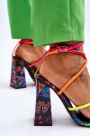 Módní sandály na vysokém podpatku Vícebarevné Josette 39