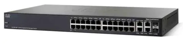 Cisco Small Business SG350-28P / 24 x 10/100/1000 (PoE+) + 2 x gigabitů SFP + 2 x kombinace Gigabit SFP (SG350-28P-K9-EU)