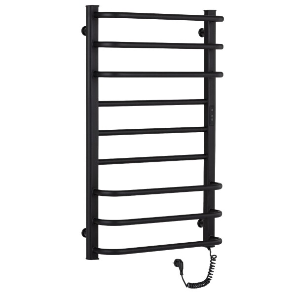 CERANO Elektrický sušák ručníků Ricardo, s displejem - 158 W -černá matná - 860x550 mm