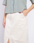 Yerse Denim Midi Skirt 002 ECRU XS