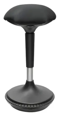 LogiLink Aktivní sedací stolička černá / Sedací stolička / výškově nastavitelná / 63-87 cm / do 125 kg (EO0011)
