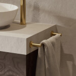 OMNIRES - MODERN PROJECT držák ručníků, 60 cm zlatá kartáčovaná /GLB/ MP60216GLB