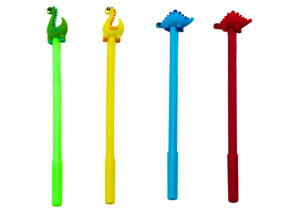 Mamido Propiska s dinosaurem a uzávěrem černý inkoust 0,5 mm mix