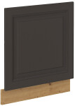 Dvířka na vestavnou myčku nádobí Stilo ZM 570x596 Barva korpusu: Dub artisan, Barva dvířek: Grafit