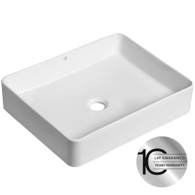 Laveo - Kvadrato - keramické umyvadlo na desku 47x36 VUK_6247